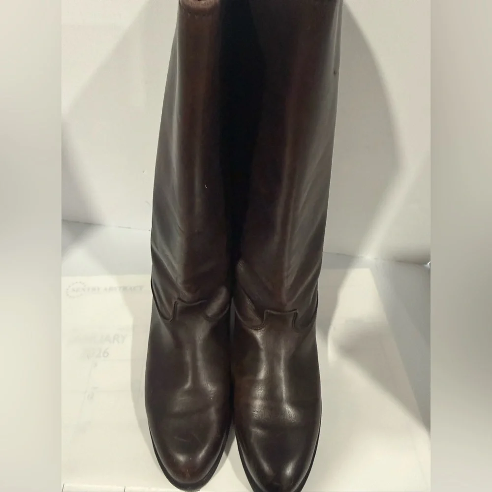 Lands' End coffee brown Leather Boots